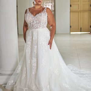VESTIDO DE NOIVA IVORY CAMISETA TOP E SAIA BORDADO